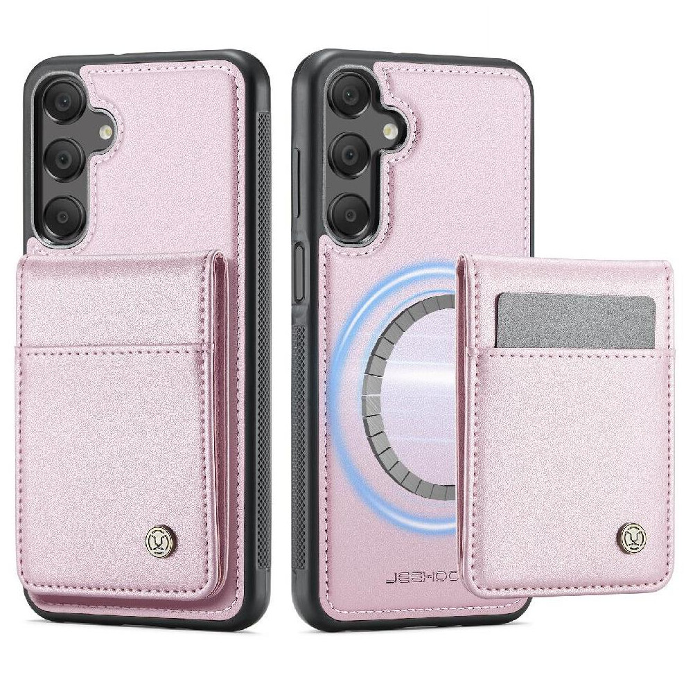 (Pink) Case For Samsung Galaxy A16 Cardsllots Stand Rfid Wireless Charging Pink 764549534210