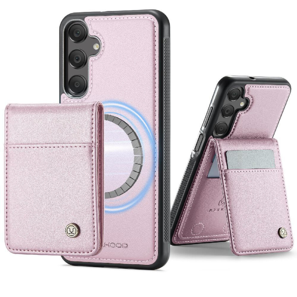 (Pink) Case For Samsung Galaxy A15 Stand Rfid Cardsllots Wireless Charging Pink 764549534319
