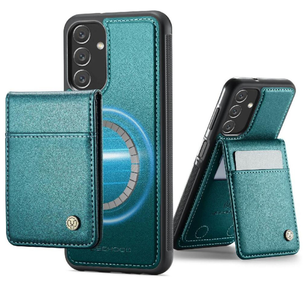 (Green) Case For Samsung Galaxy A13 5G Cardsllots Wireless Charging Stand Rfid Green 764549534548