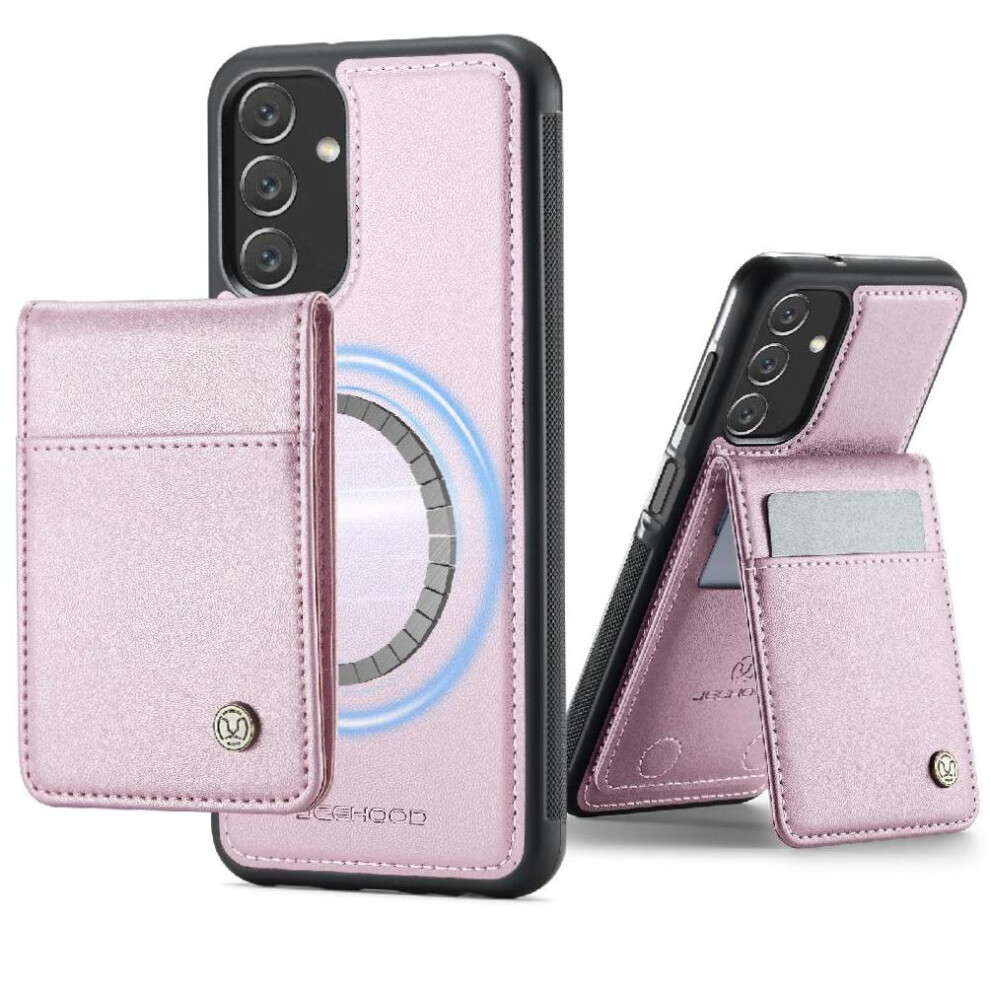 (Pink) Case For Samsung Galaxy A13 5G Cardsllots Wireless Charging Stand Rfid Pink 764549534517