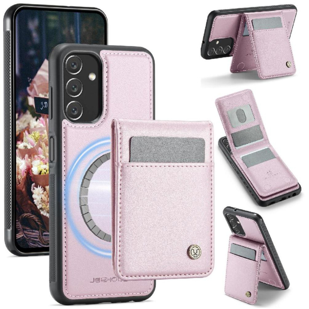 (Pink) Case For Samsung Galaxy A13 4G Stand Cardsllots Wireless Charging Rfid Pink 764549534562