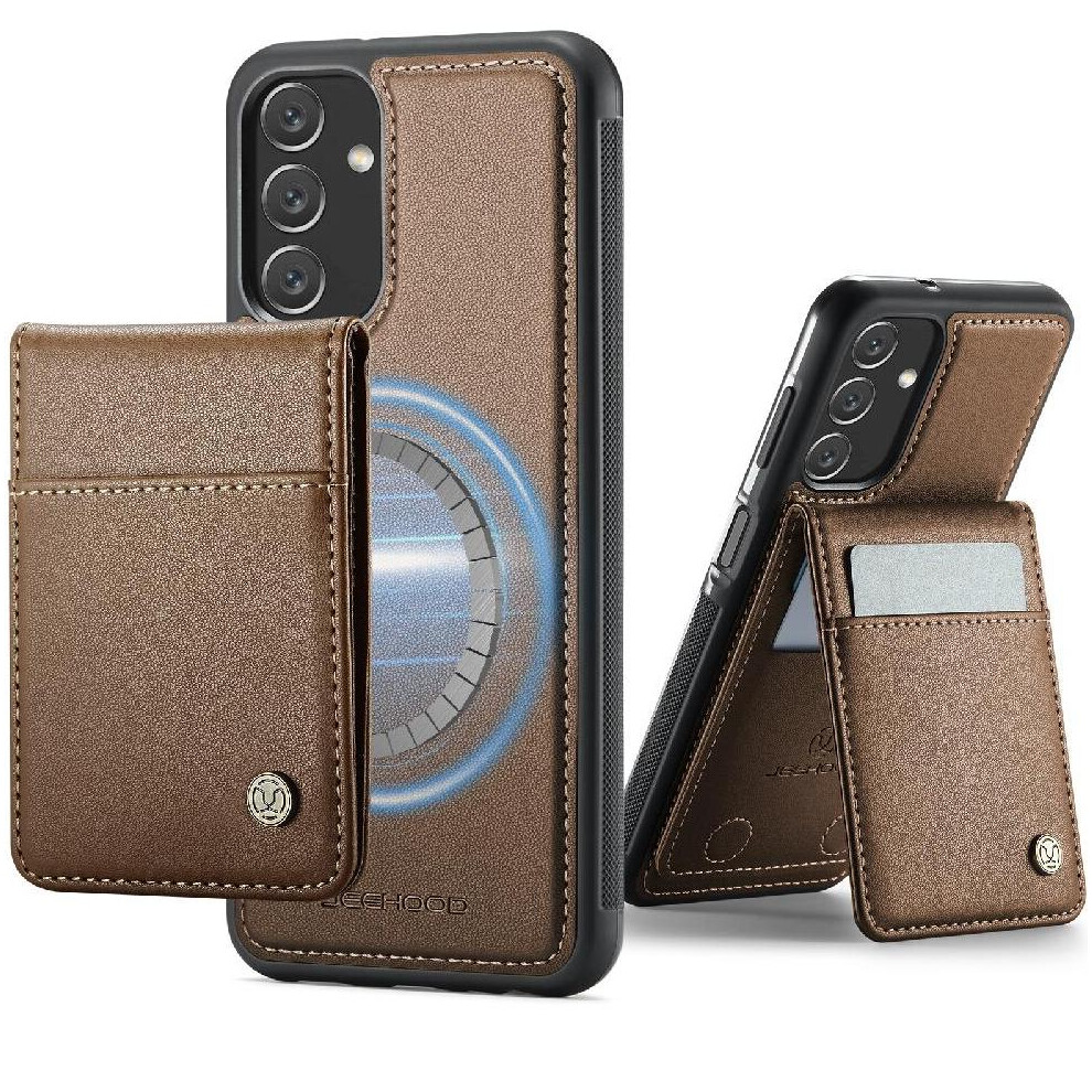 (Brown) Case For Samsung Galaxy A13 4G Stand Cardsllots Wireless Charging Rfid Brown 764549534586