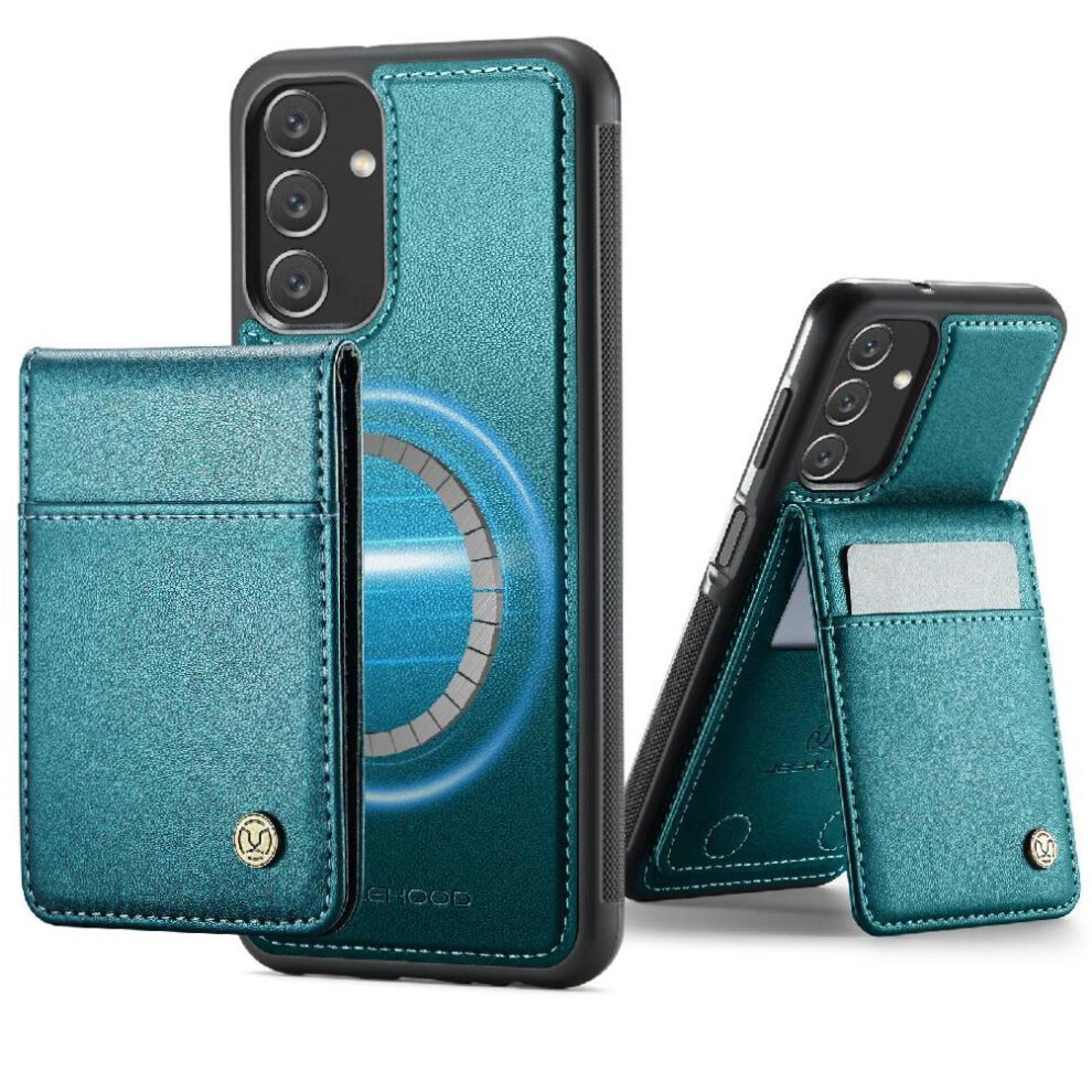 (Green) Case For Samsung Galaxy A24 4G Stand Wireless Charging Cardsllots Rfid Green 764549534395