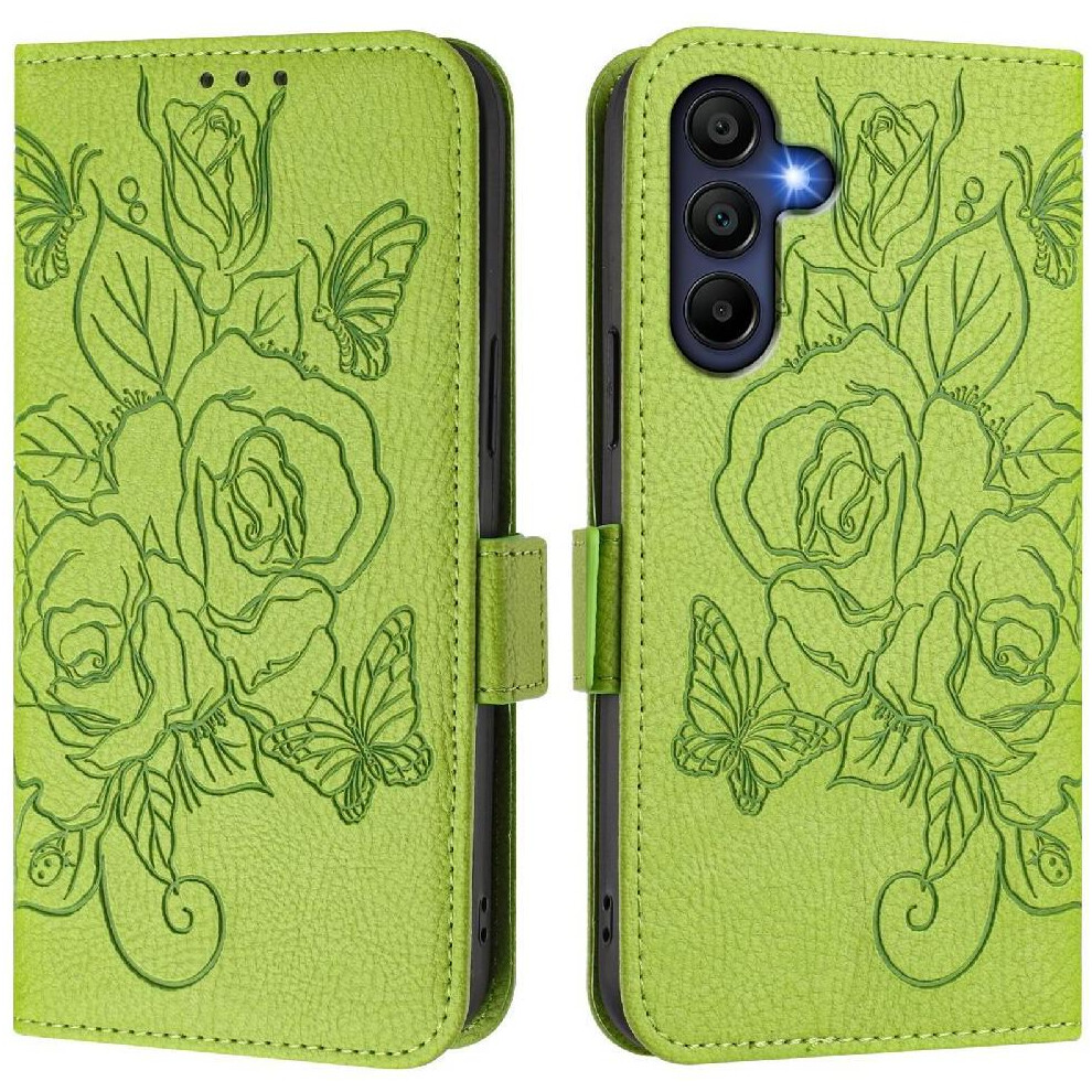 (Green) Case For Samsung Galaxy A26 Magnetic Wallet Pu Leather With Credit Card Slot Green 764549540129