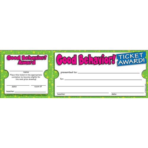 Scholastic god opf?rsel! Ticket Awards (TF1613) Clear