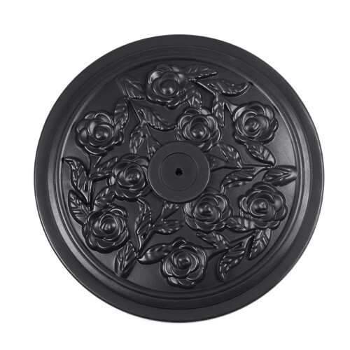 10KG Heavy-Duty 3D Rose Pattern Patio Umbrella Base 2