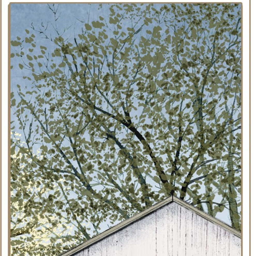 Zestaw Dwch Wiejskich Stodoly 1 Biale W Ramce Drukowane Sztuki Scienne-image