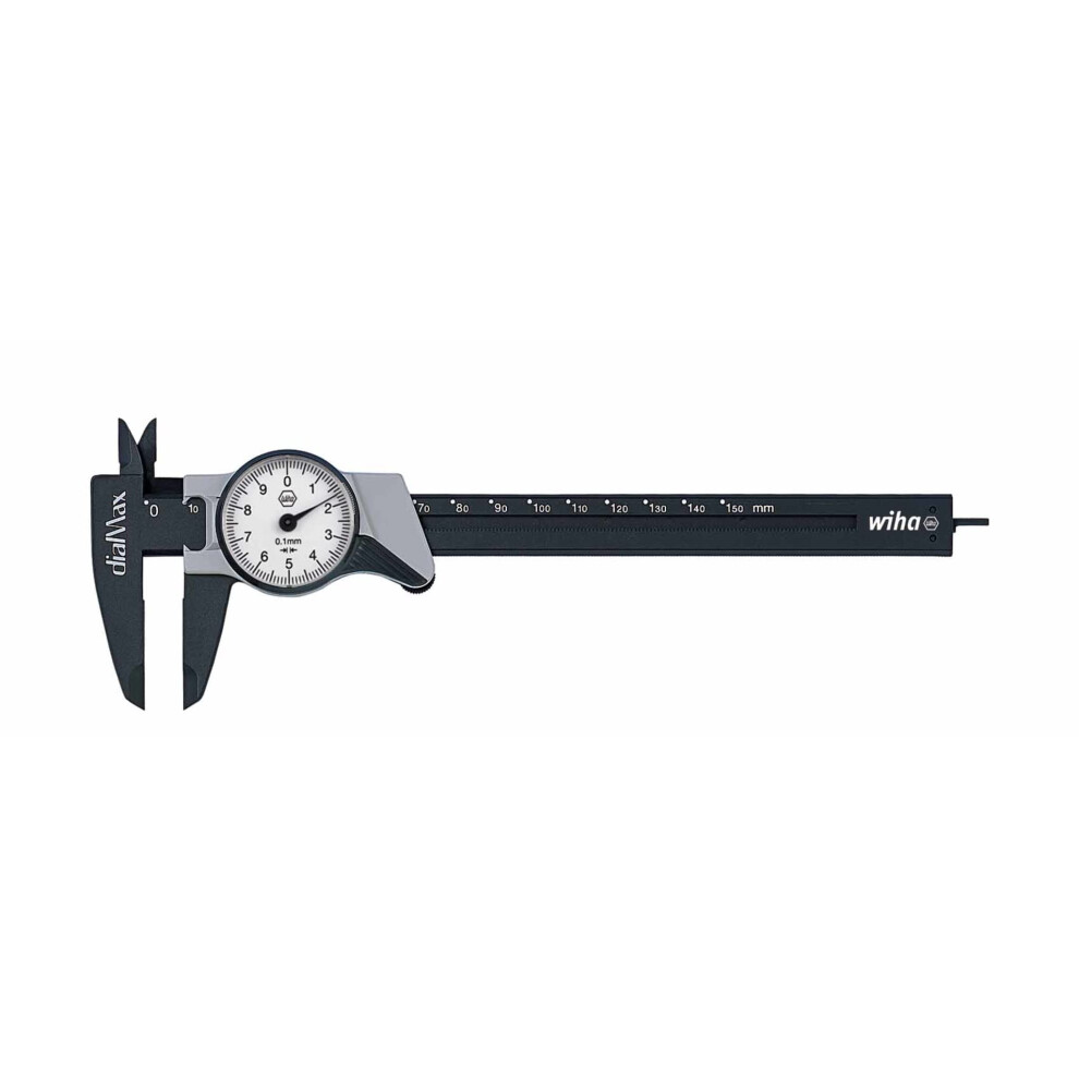 Wiha 41102 Metric 150mm Dial-Max Caliper With 0.1mm Resolution