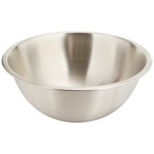 Crestware 8-litrov profesion lna miska na mie anie z nehrdzavej cej ocele, strieborn