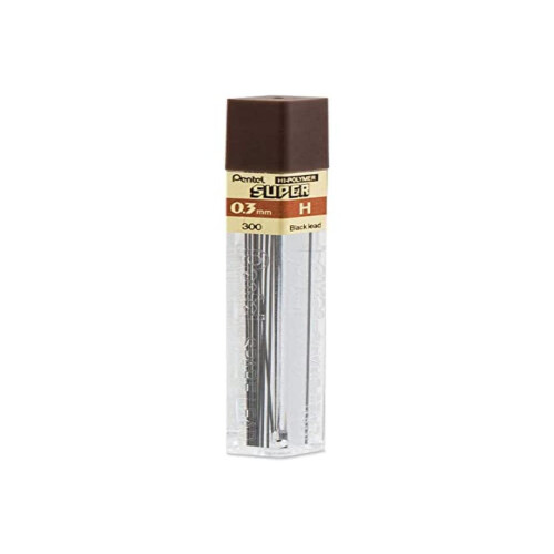 Pentel Αναγόμωση Μηχανικού Μολυβιού Pentel, Σκληρότητα 3mm, 12/TB, Μαύρο (PEN300H)
