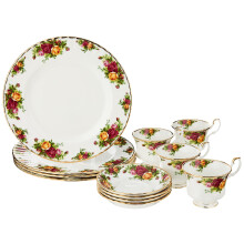 Royal Albert Old Country Roses 12-Piece Dinnerware Set  Multi
