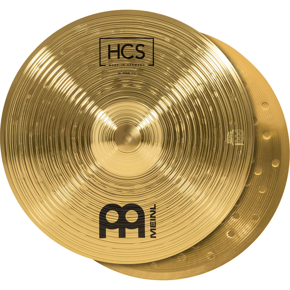 Meinl 14A Hihat (Hi Hat) Cymbal Pair - Hcs Traditional Finish Brass Fo