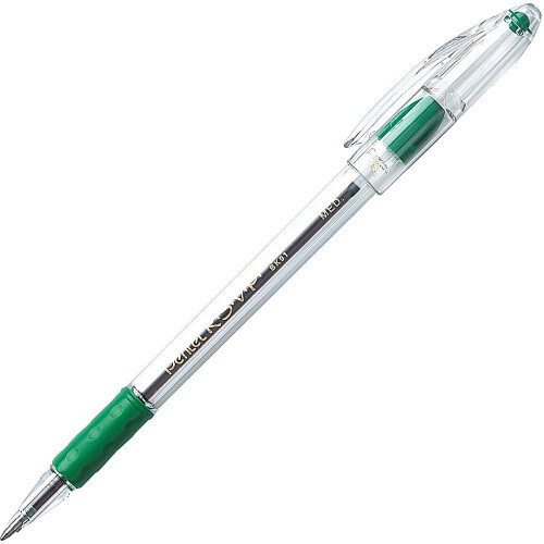 Pentel Στυλό Ballpoint Pentel R.S.V.P. Μedium, Πράσινο Μελάνι (BK91-D) 12 Τεμάχια 1