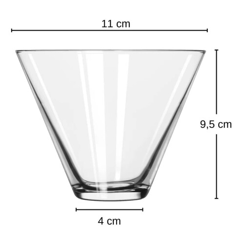 Libbey 13-1/2 oz Χωρίς Στέλεχος Μαρτίνι, Συσκευασία 12 Τεμάχια 2