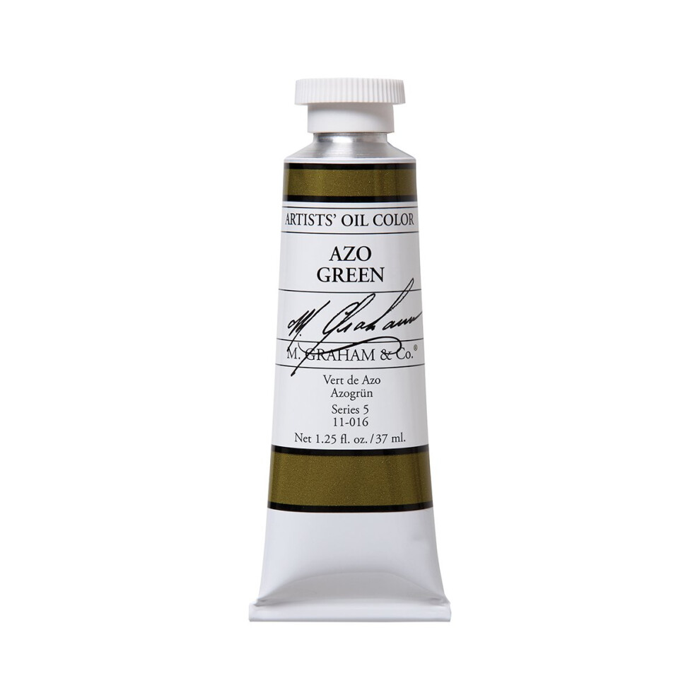 M. Graham & Co. M. Graham Artist Oil Paint Azo 1.25Oz/37Ml Tube Green