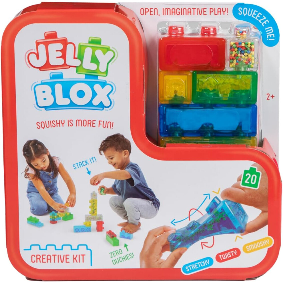 Boys Jelly Blox - Creative Kit | Squishy Is More Fun! | Unique Squishy Building System | For Ouch-Free, Open, Imaginative Play | For & Girls Ages 2+
