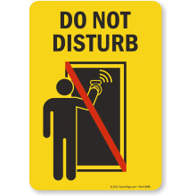 Smartsign-S-7675-MG-10 """" Str inte """" Sign | 7 """" x 10 """" magnetisk svart/rd p gul