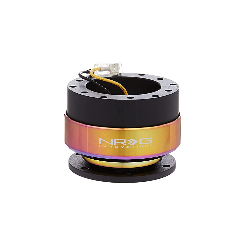 Nrg Innovations Nrg-Srk-200Bk-Mc Steering Wheel Quick Release Kit, Body, Neo Chrome Ring, 6X70mm & 6X74mm Bolt Pattern Black 642893635695