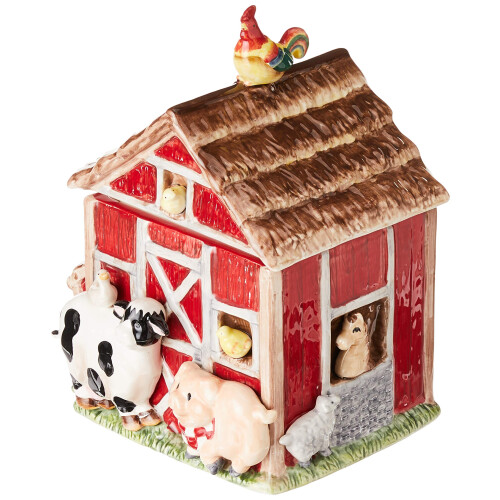 Appletree Design Barn Yard Cookie Jar 10-3/8 polegadas
