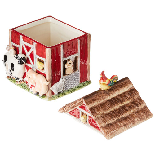 Appletree Design Barn Yard Cookie Jar 10-3/8 polegadas 2