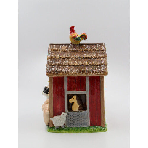 Appletree Design Barn Yard Cookie Jar 10-3/8 polegadas 1