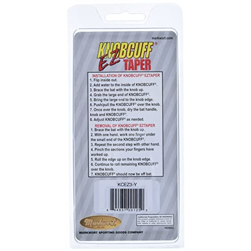 Markwort Knob Cuff Taper Grip, 3er-Pack (gelb) 2