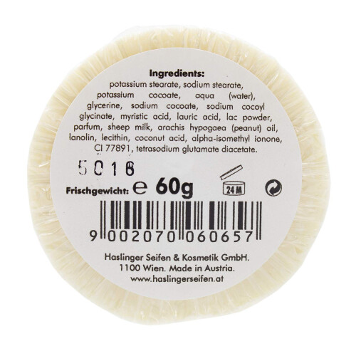 HASLINGER Jabón de Afeitar de Leche de Oveja, 60 gramos 1