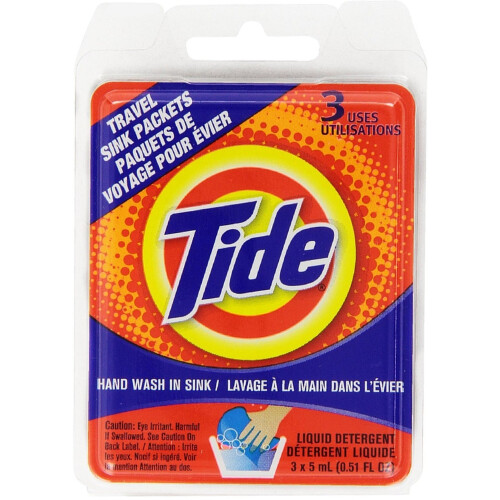 Tide 28047 Πακέτα Ταξιδιού για Νιπτήρα, 3-Τεμαχίων, Ένα Μέγεθος, Πολυχρωμα