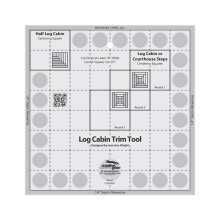 Creative Grids Log Cabin Trim Tool til 8in f?rdige blokke quilt hersker - CGRJAW1