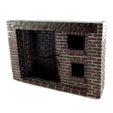 Chimenea de Campo de Piedra Colonial para Miniaturas de Town Square