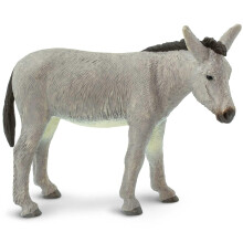 Safari Ltd. Donkey Figurine - Langsom 4 """" Farm Animal Figur - Uddannelsesleget?j til drengepiger og b?rn i alderen 3+