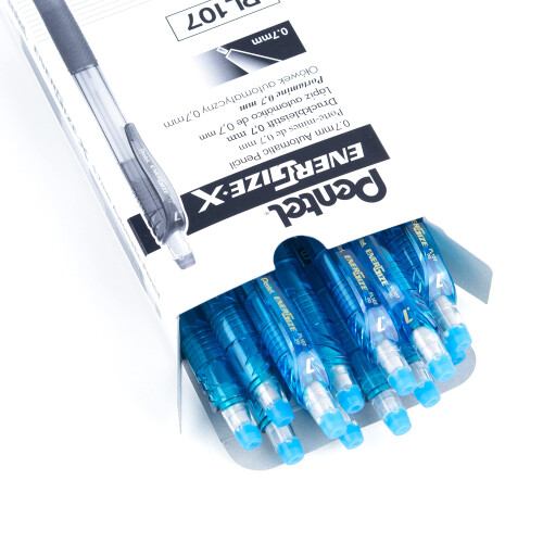 Pentel Μηχανικό Μολύβι Pentel EnerGize-X (0.7mm) Γαλάζιο, Συσκευασία 12 τεμαχίων (PL107S) 1