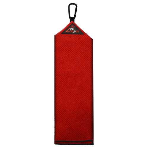 ProActive Sports Looper Microfiber Tri Fold Golfhanddoek (Rood)