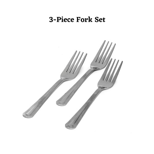 Conjunto de 3 Garfos IMUSA USA IMU-71111, Prata 2