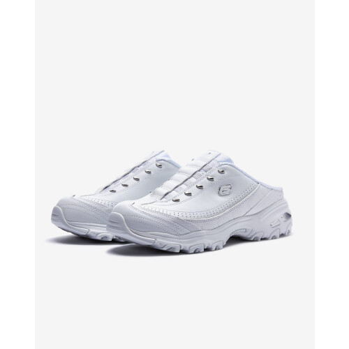 Skechers Skechers γυναικεία D'lites Bright Sky Μόδα Παπούτσι, Λευκό/Ασημί, 10 Wide US 2