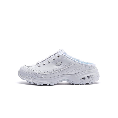 Skechers Skechers γυναικεία D'lites Bright Sky Μόδα Παπούτσι, Λευκό/Ασημί, 10 Wide US