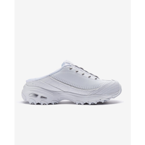 Skechers Skechers γυναικεία D'lites Bright Sky Μόδα Παπούτσι, Λευκό/Ασημί, 10 Wide US 1