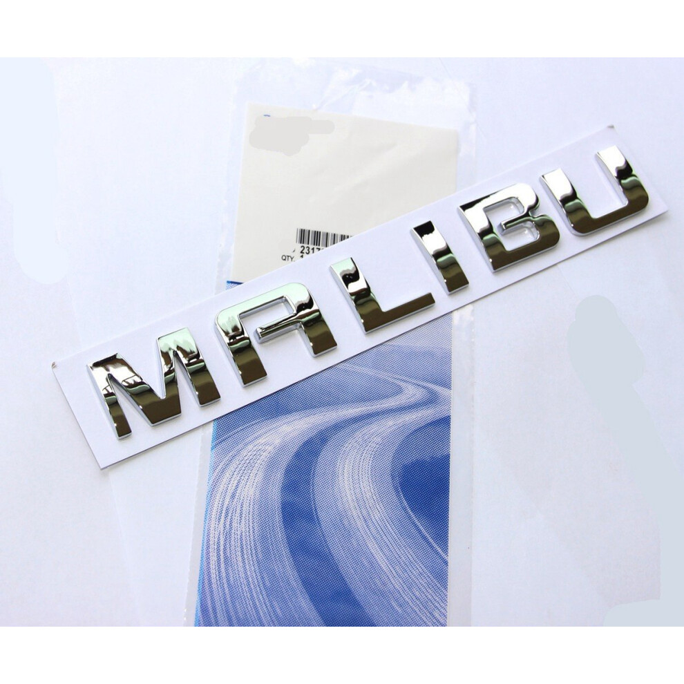 Yoaoo 1X Oem Malibu Nameplate Abs Letter Emblem Badge Replacement For 602447171895