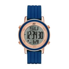 Skechers Damernas Westport Digital Chronograf Klocka, Färg: Roséguld, Marinblå (Modell: SR6010)