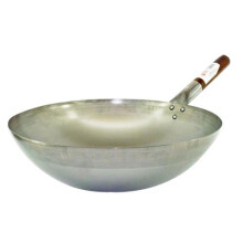 Hancock London Wok 13"" (33cm) Commercial Quality Carbon Steel Round B