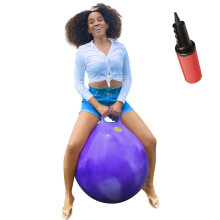 WALIKI Hopper Ball for Kids | Hippity Hop Ball | Jumping Hopping Ball | Therapy Ball | Purple (Ages: 16-101 (29""""/75CM))