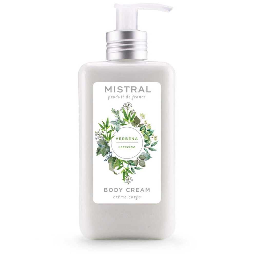 Mistral Body Cream Organic Shea And Olive - Lemon Verbena - Made In France 10 Fl Oz