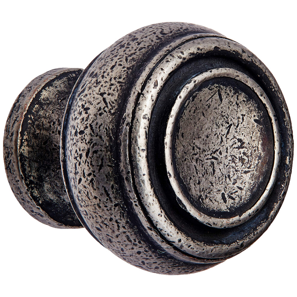 Mng Hardware 85064 Balance Cabinet Knob 1.25 Inch Distressed Pewter 722333850649
