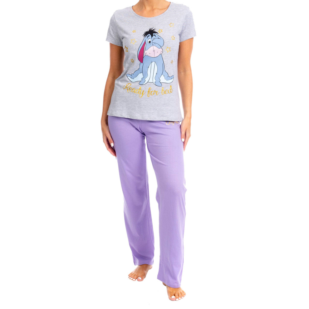Disney Womens' Eeyore Pajamas Size Small Purple