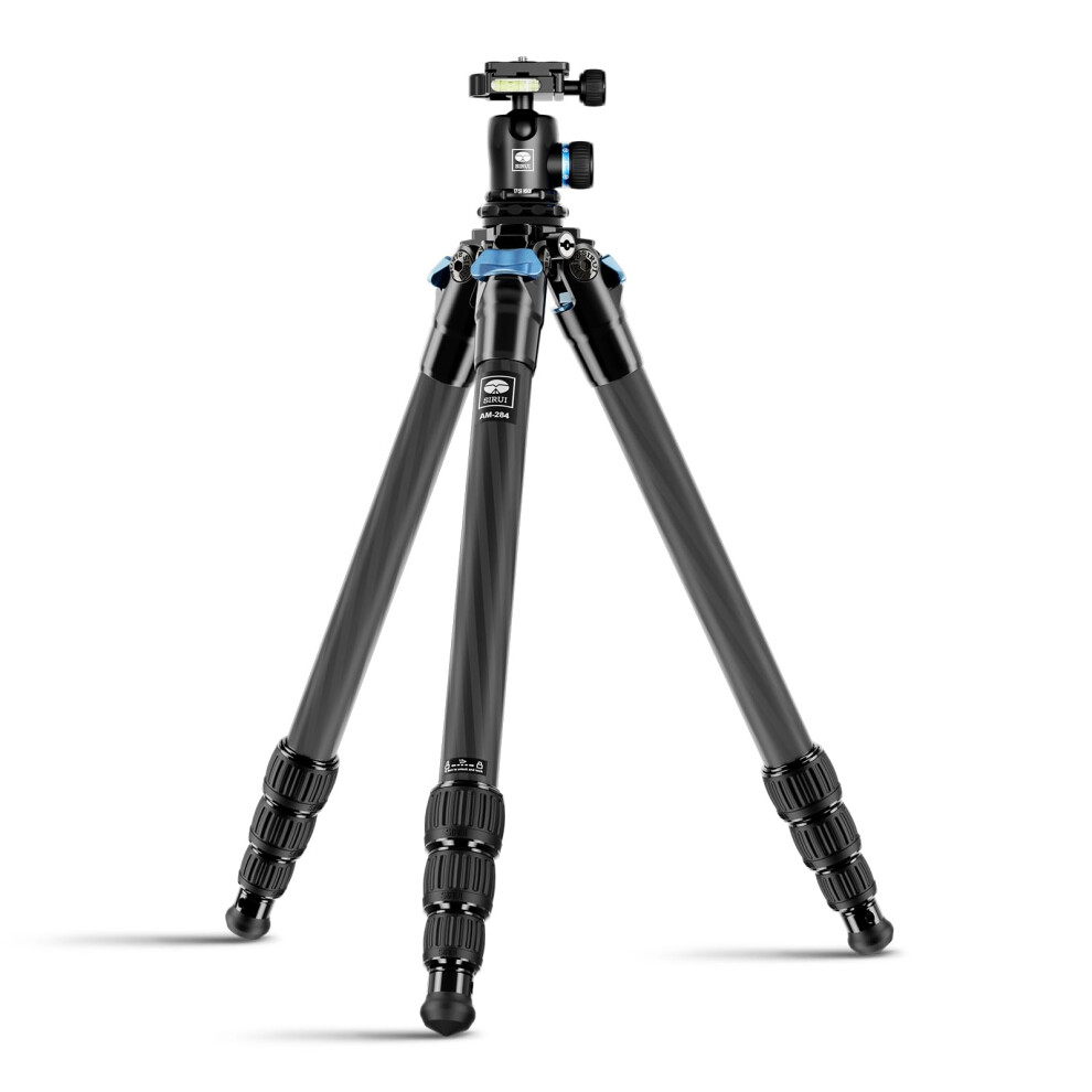 SIRUI AM-284 Tr   pied pour appareil photo professionnel en fibre de carbone avec rotule K20X Charge 55 lb (AM-284+K20X)