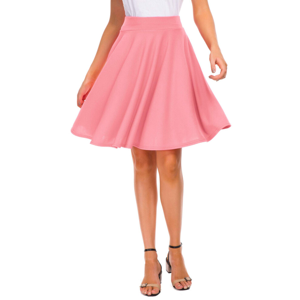 Jupe patineuse mini    vas   e extensible d   contract   e pour femmes EXcHIc