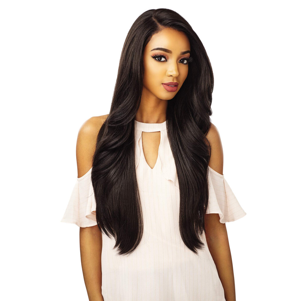 Sensationeel Unisex Black Sensationnel Cloud9 Swiss Lace Whatlace? 13X6 Lace Wig - Morgan (1B [Off ])
