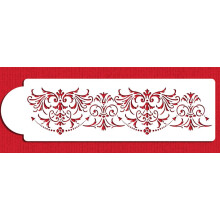 Elegant Damask Cake Side Stencil C1046 by Designer Stencils