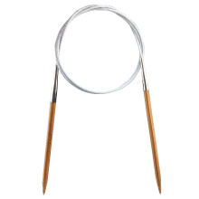 WEABETFU BAMBOO Circular Knitting Needle 32 inch Lungime pentru DIY creativ manual ?i orice proiecte de fire de ?esatura Dimensiunea SUA 7 (45mm)