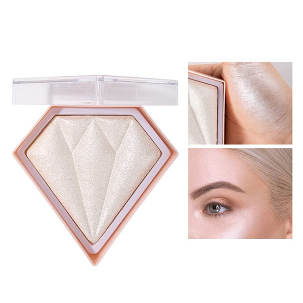 Akary Pink Face Glitter Blush Shimmer Highlighter Blusher Powder Makeu